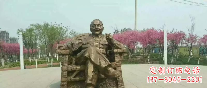 济南中领雕塑邓小平坐式铜雕