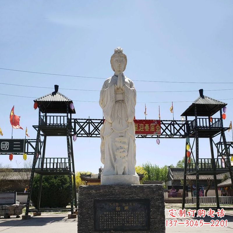 济南精美貂蝉雕塑,抚今追昔神采飞扬