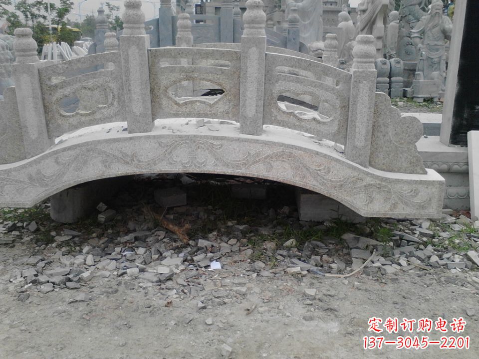 济南雕刻小型石桥 拱形石雕桥园林 庭院专用_198