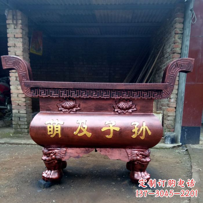 济南特色铜香炉雕塑