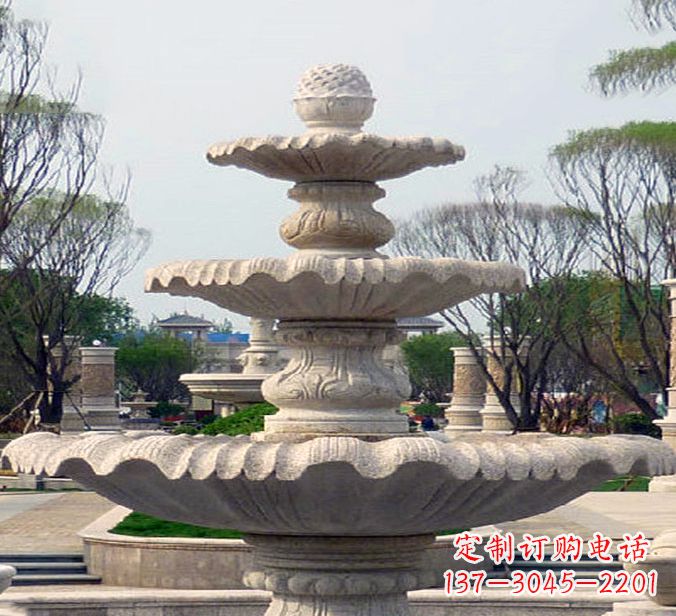 济南狮子头花钵雕塑
