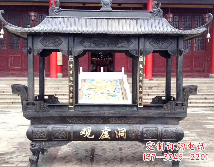 济南雕塑铜香炉