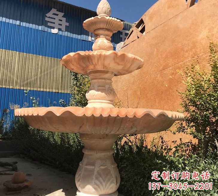 济南跌水盆喷泉石雕——精美的喷泉雕塑