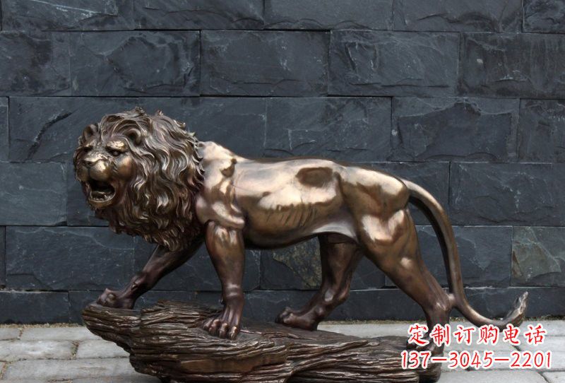 济南动物铜雕狮子