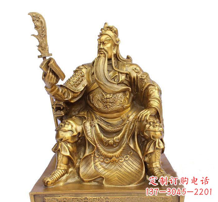 济南精美关公铜雕