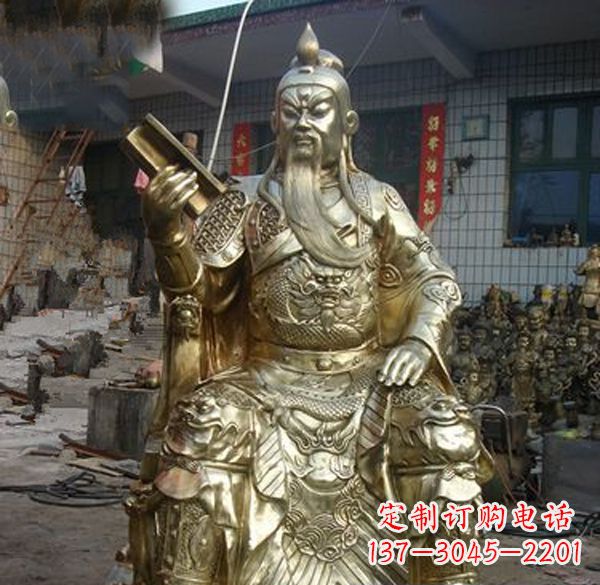 济南关公武财神铜雕定制