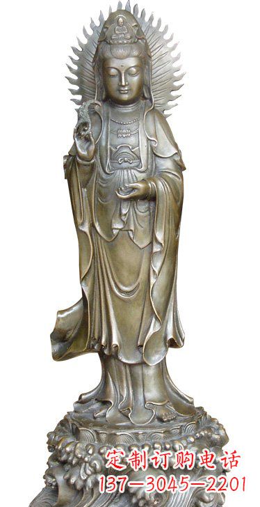 济南渡海观音铜雕塑,定制专属你的福缘