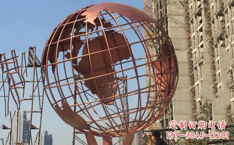 济南锻铜不锈钢地球雕塑
