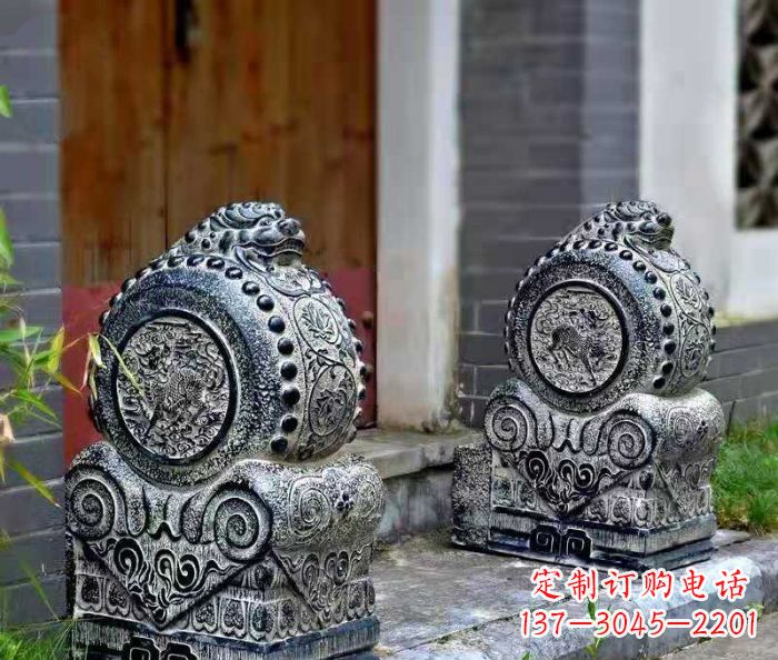 济南仿古抱鼓石镇宅石门墩