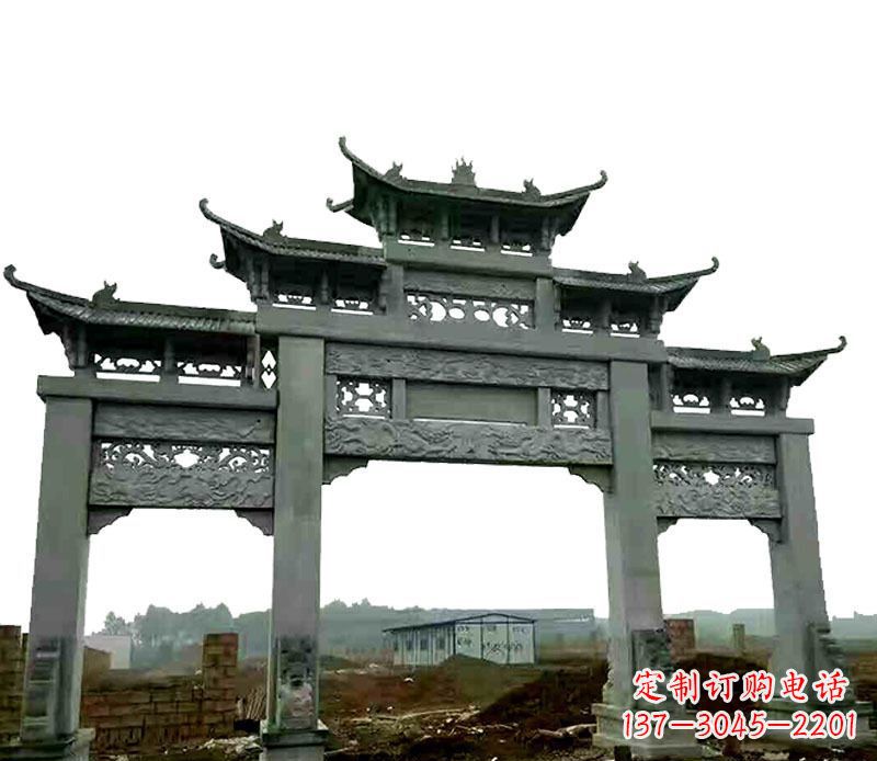 济南仿古道路牌坊石雕