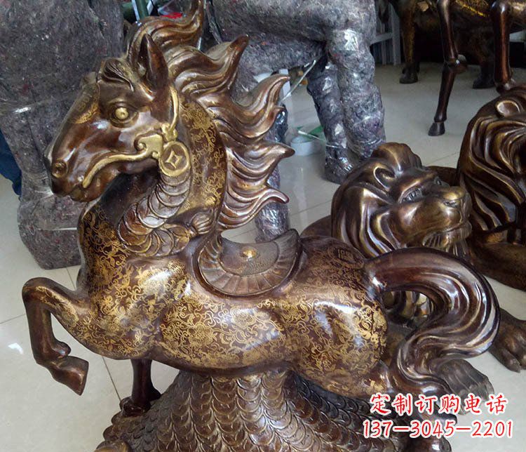 济南仿古雕塑马摆件