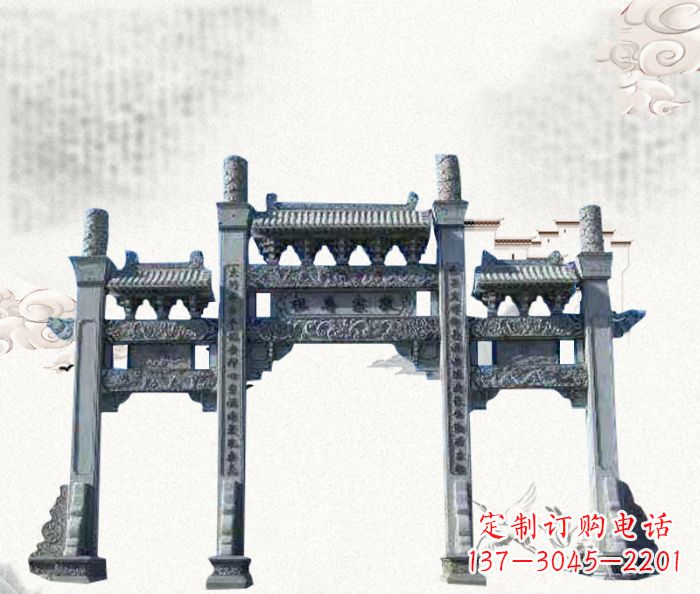 济南精美仿古牌坊雕塑