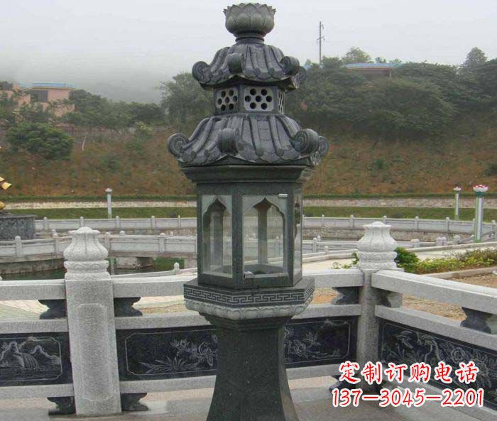 济南仿古石灯公园景观石雕