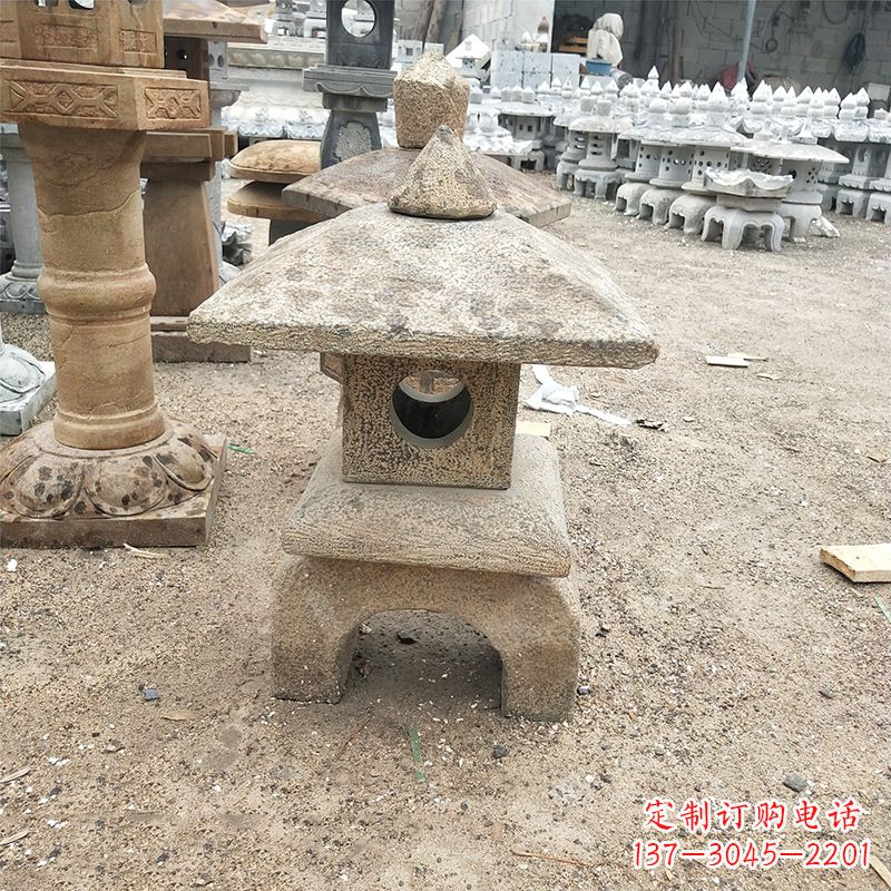 济南仿古石雕灯笼