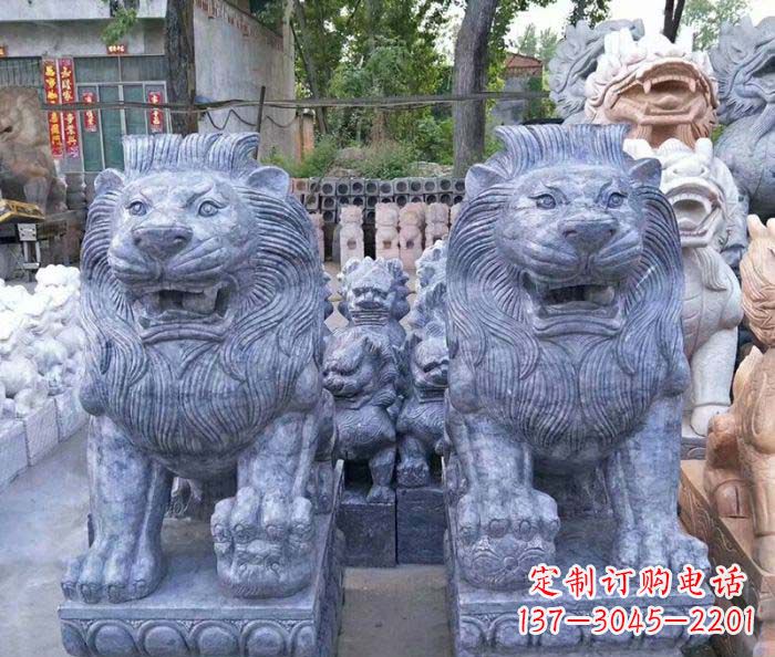 济南仿古西洋欧式石狮子