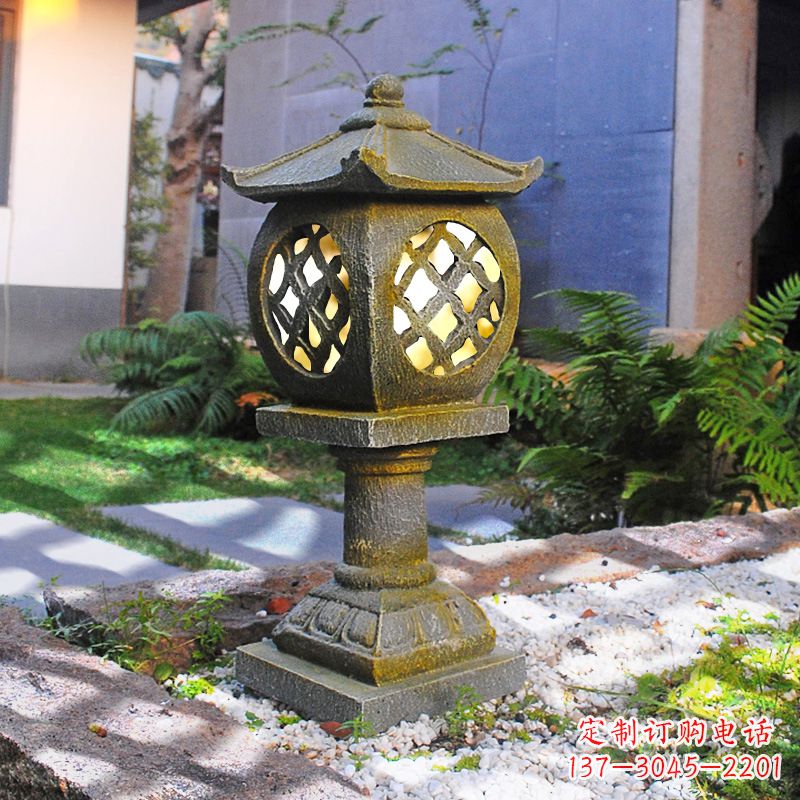 济南仿古庭院石雕灯笼,精美雕刻点亮家园
