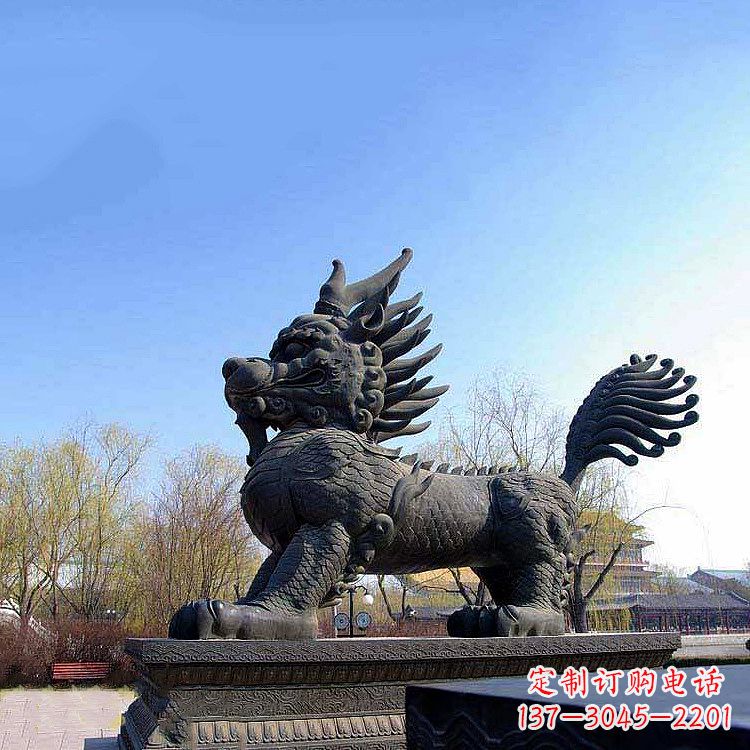 济南古典麒麟雕塑,精美绝伦