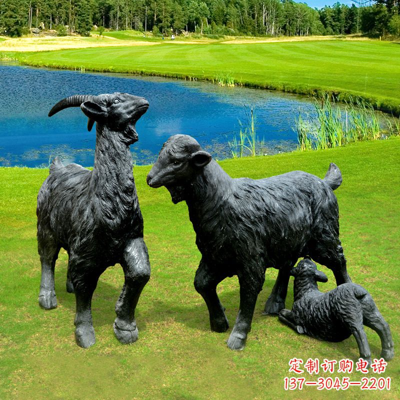 济南 雕刻经典,匠心独具,黑山羊雕塑