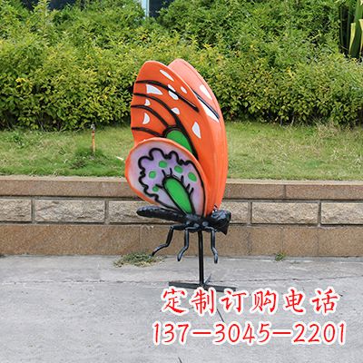 济南高端红色蝴蝶雕塑