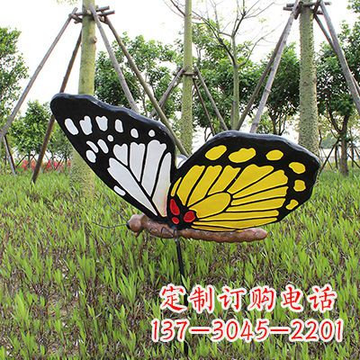 济南 黄白黑款蝴蝶雕塑