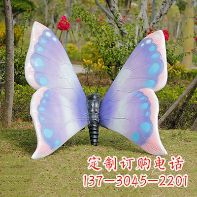 济南仿真蝴蝶_蓝粉色款105x100x80