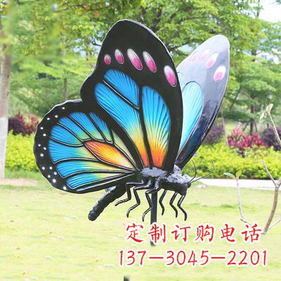 济南蓝蝴蝶雕塑-让你的室内空间焕发生机