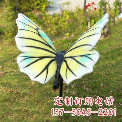 济南色彩丰富的仿真蝴蝶雕塑