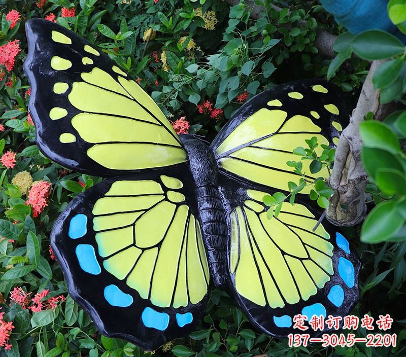 济南玻璃钢蝴蝶雕塑