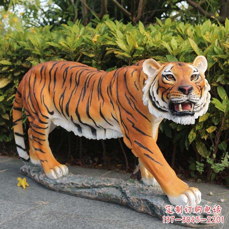 济南仿真老虎公园雕塑摆件