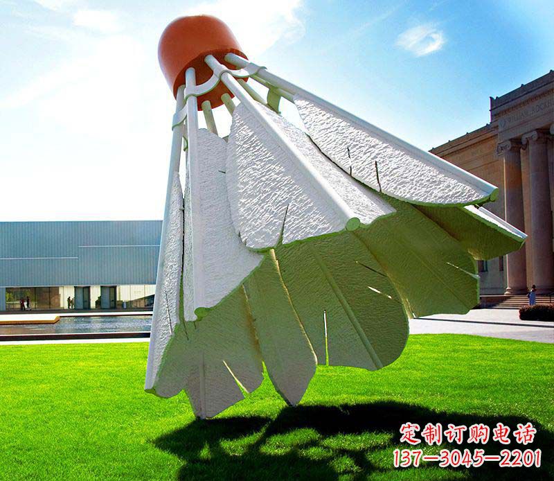 济南高级定制不锈钢羽毛球雕塑