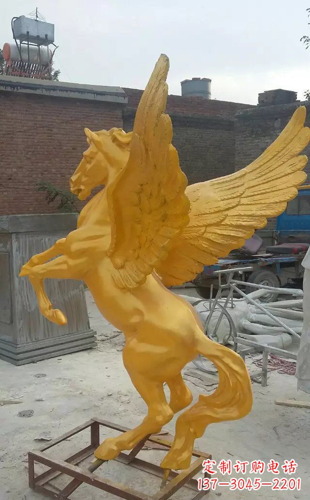 济南飞马玻璃钢仿铜动物雕塑