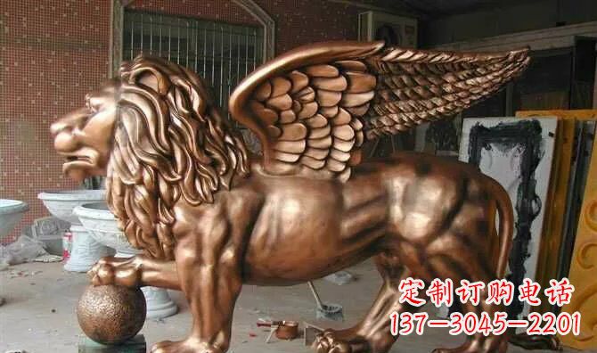 济南飞狮玻璃钢动物雕塑