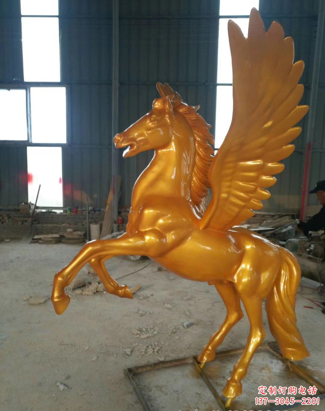 济南飞马铜雕——精美的马雕塑
