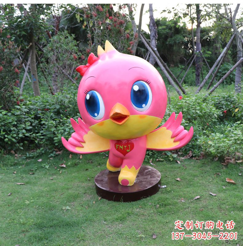 济南玻璃钢卡通鸽子雕塑