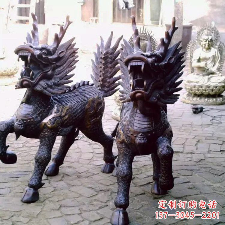 济南麒麟雕塑——标志着繁荣与和谐的象征