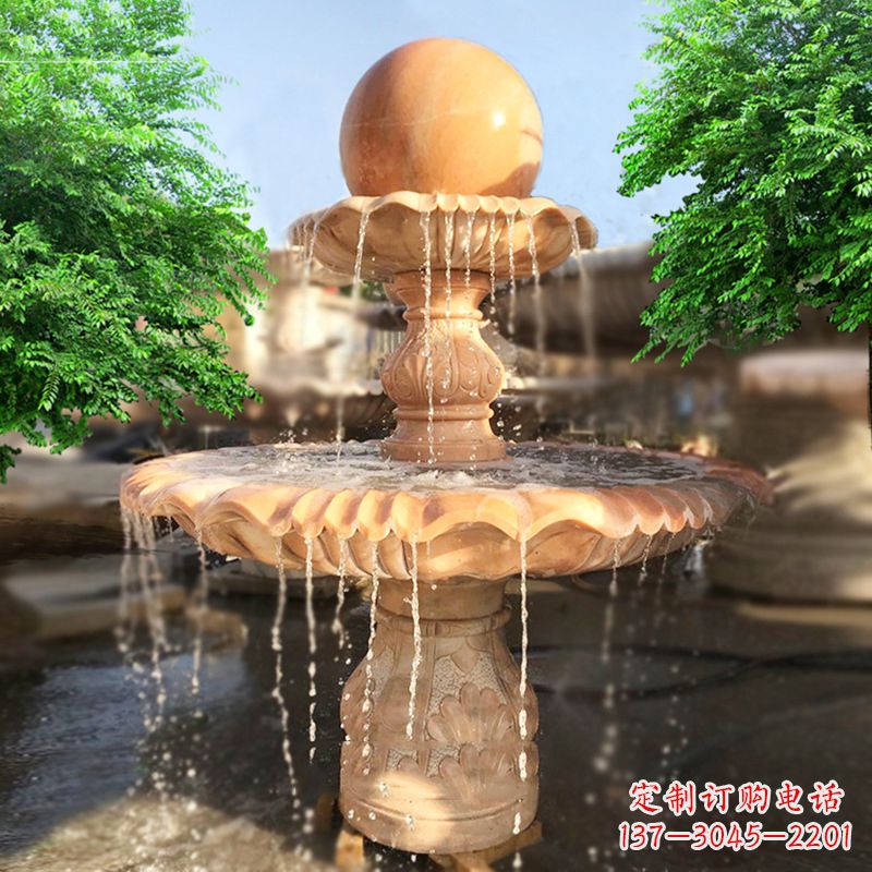 济南精致别致的风水球雕塑