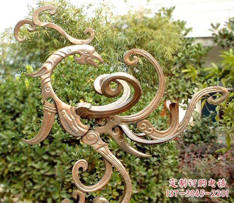 济南精美精致的凤凰铜雕