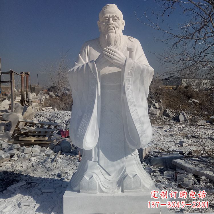 济南夫子庙青铜雕塑孔子雕像
