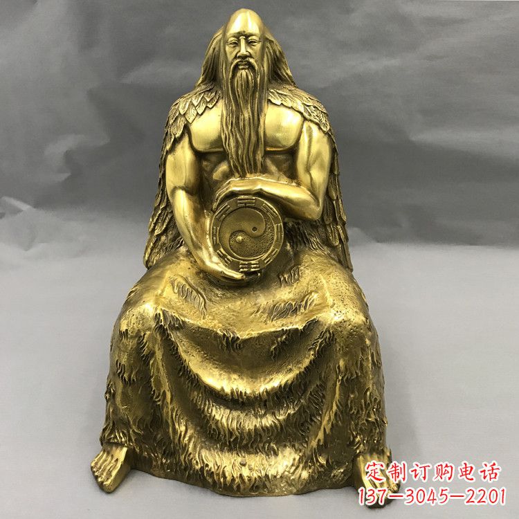 济南伏羲·神话传说铜雕塑