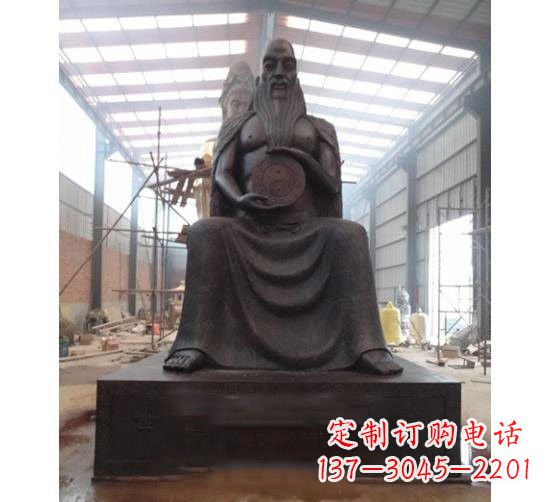 济南伏羲铜雕塑,精雕细琢的精美艺术品