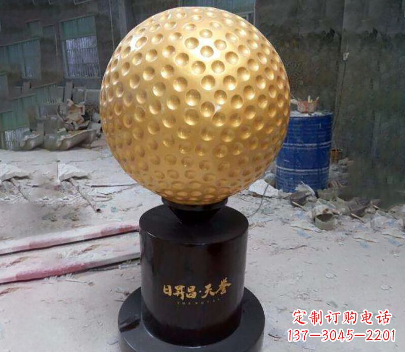 济南精致高尔夫球铜雕