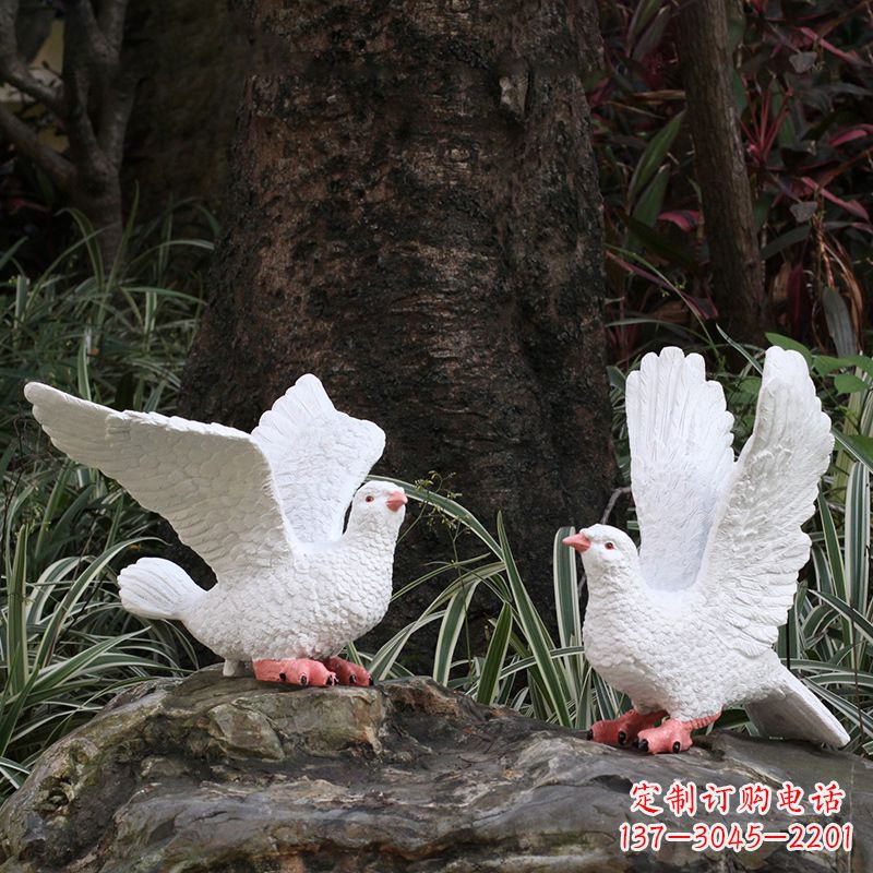 济南精美的鸽子抽象雕塑