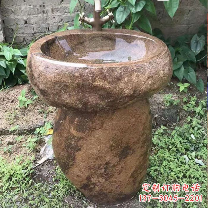 济南精美手雕石花盆,传承古典品位