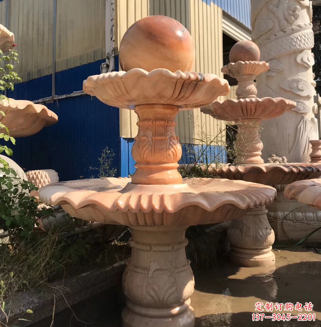 济南各类石雕风水球