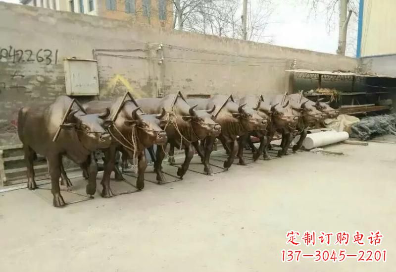 济南艺术之作,牛雕塑