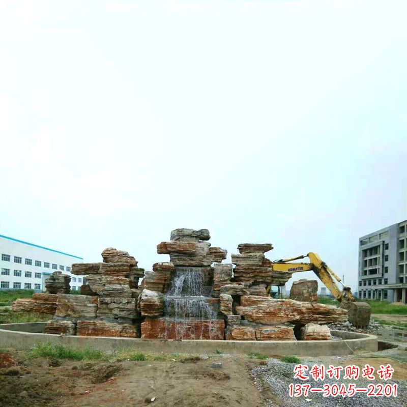 济南高雅精致的千层石假山雕塑
