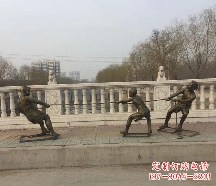 济南中领雕塑 | 铜雕像,营造欢乐的童年回忆