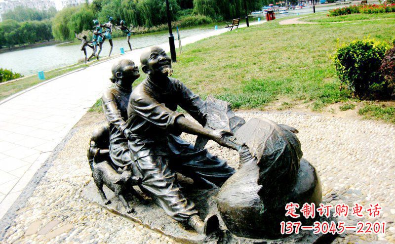 济南新颖可爱的铜雕萝卜小品