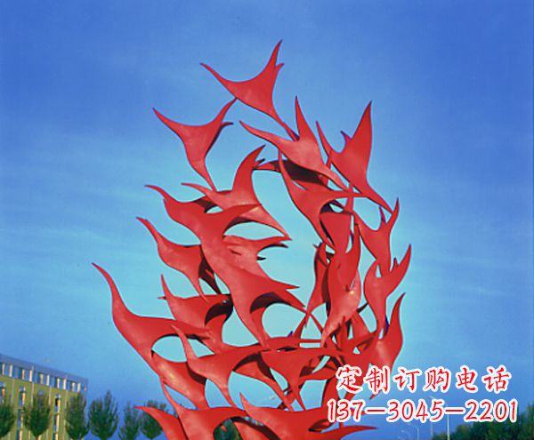 济南立体不锈钢大雁雕塑