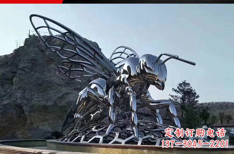 济南公园不锈钢大型蚂蚁雕塑